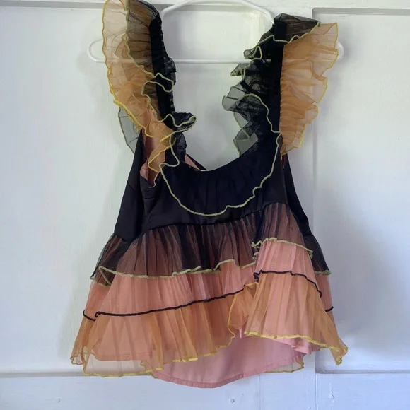 Anthropologie layered tulle ruffle tank - Picture 2 of 2